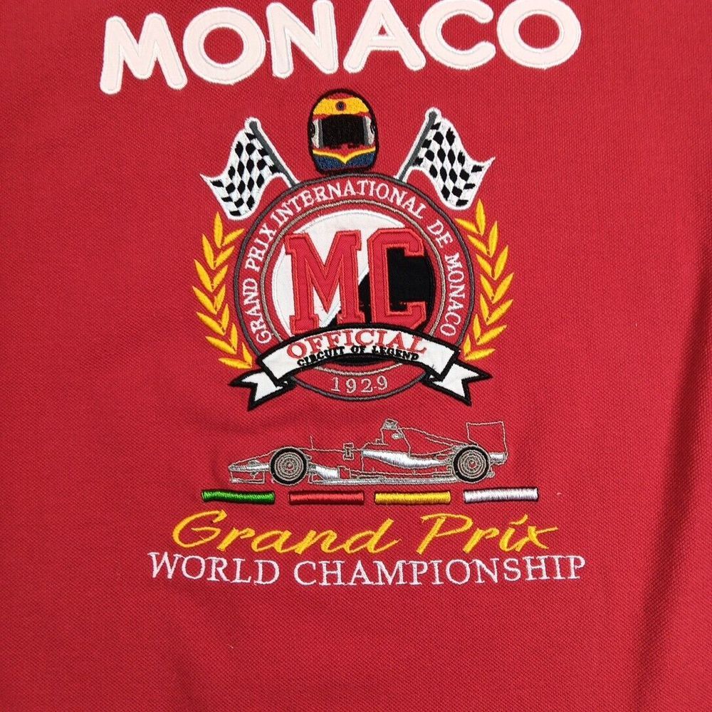 Gazzoil France Monaco Gda Prix Polo Racing Formula 1 Fan Spirit F1 Sz 10 Years - Picture 12 of 16